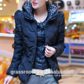 new design women leather goose down jacket ,down feather jacket